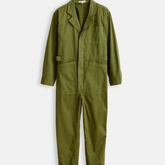 Alex Mill Standard Jumpsuit in Cotton Twill. Army Green. S - Picture 5 of 5